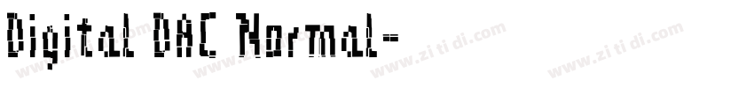 Digital DAC Normal字体转换